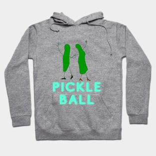 Pickle, Pickleball, Ball, Dancing, Funny T-Shirt, Funny Tee, Badly Drawn, Bad Drawing Hoodie